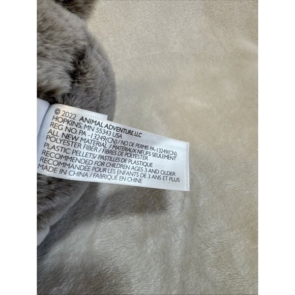 Animal Adventure 2022 Frosted Stuffed Plush Teddy Bear Soft Brown Gray 13" - Picture 7 of 7